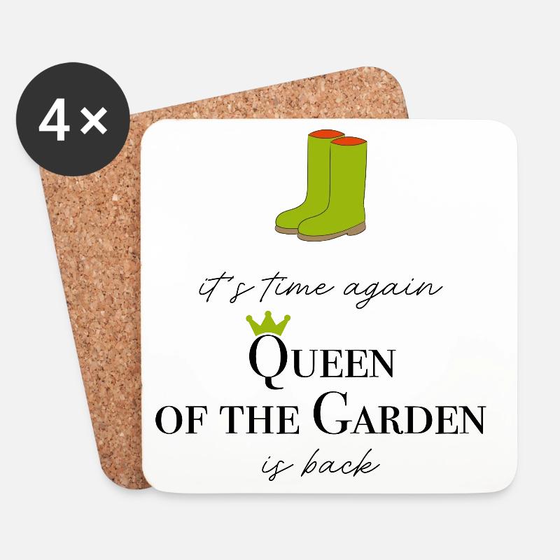 Garten - Untersetzer (4er-Set) - Weiß
