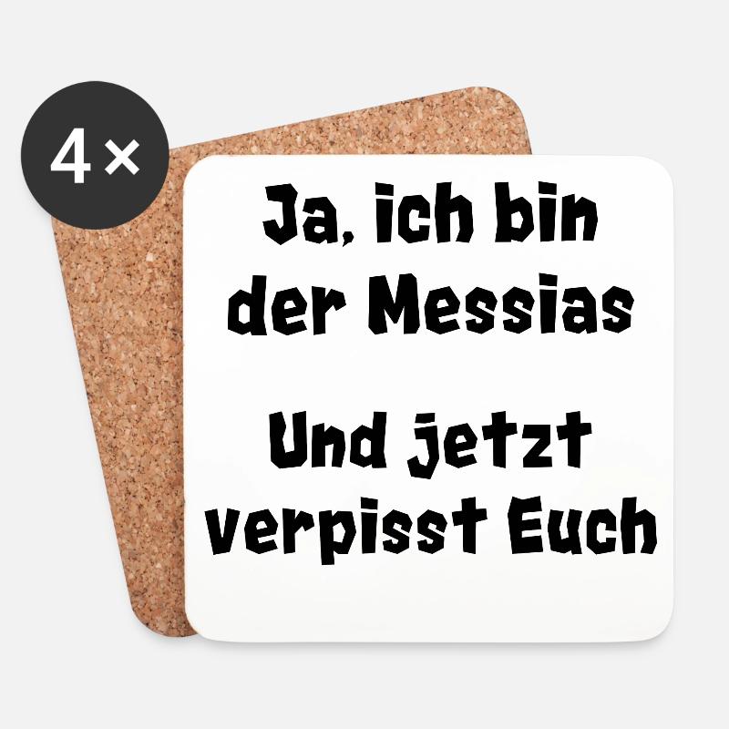 Messiah - Coasters (set of 4) - white