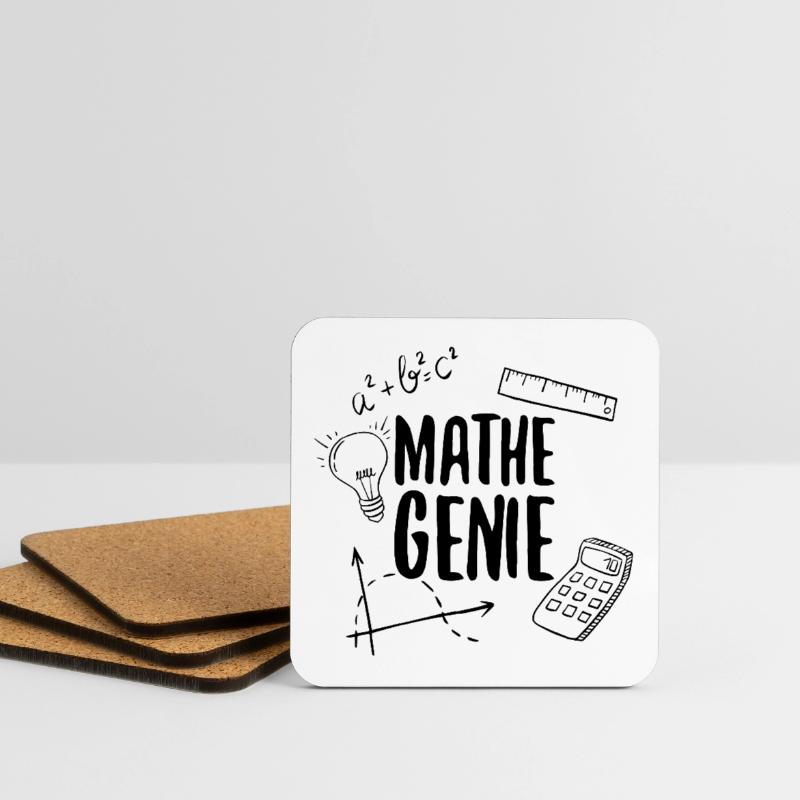 Math genius mathematics genius arithmetic math Coasters (set of 4)