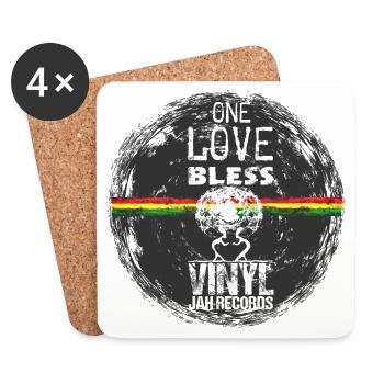 One Love Reggae - Coasters (set of 4) - white - Front
