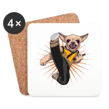 Chihuahua - Untersetzer (4er-Set) - Weiß - Vorne