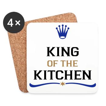 cook on - Coasters (set of 4) - white - Front