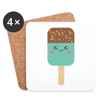 Ice cream - Untersetzer (4er-Set) - Weiß - Vorne
