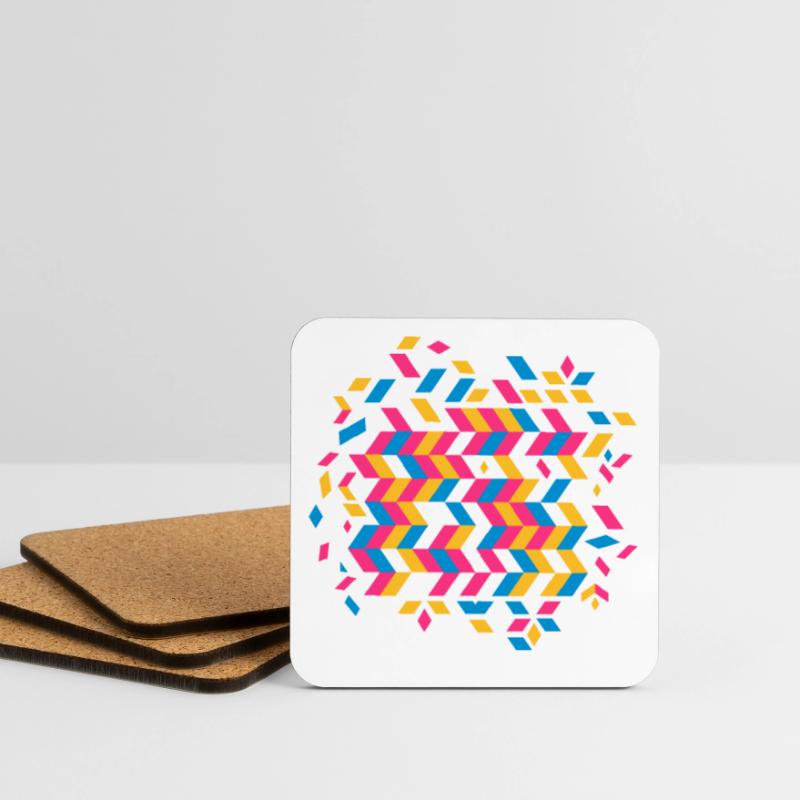 A herringbone pattern Coasters (set of 4)