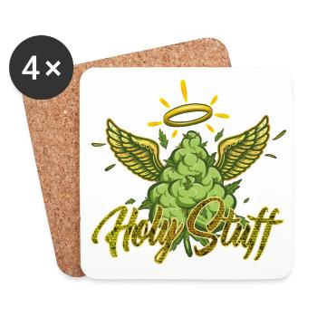 THC Sacred Stuff - Coasters (set of 4) - white - Front