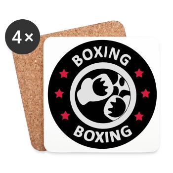 Boxing - Untersetzer (4er-Set) - Weiß - Vorne