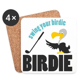 golfing - Untersetzer (4er-Set) - Weiß - Vorne
