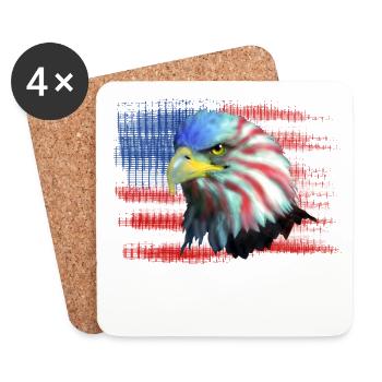 eagle USA - Coasters (set of 4) - white - Front