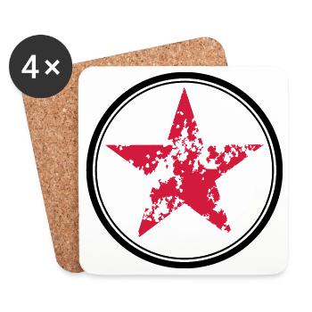 Stern - Untersetzer (4er-Set) - Weiß - Vorne