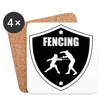 Fencing - Coasters (set of 4) - white - Front