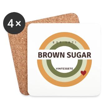 Brown sugar - Coasters (set of 4) - white - Front