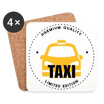 Taxi - Dessous de verre (lot de 4) - blanc - Devant