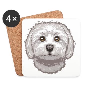 Maltese - Coasters (set of 4) - white - Front