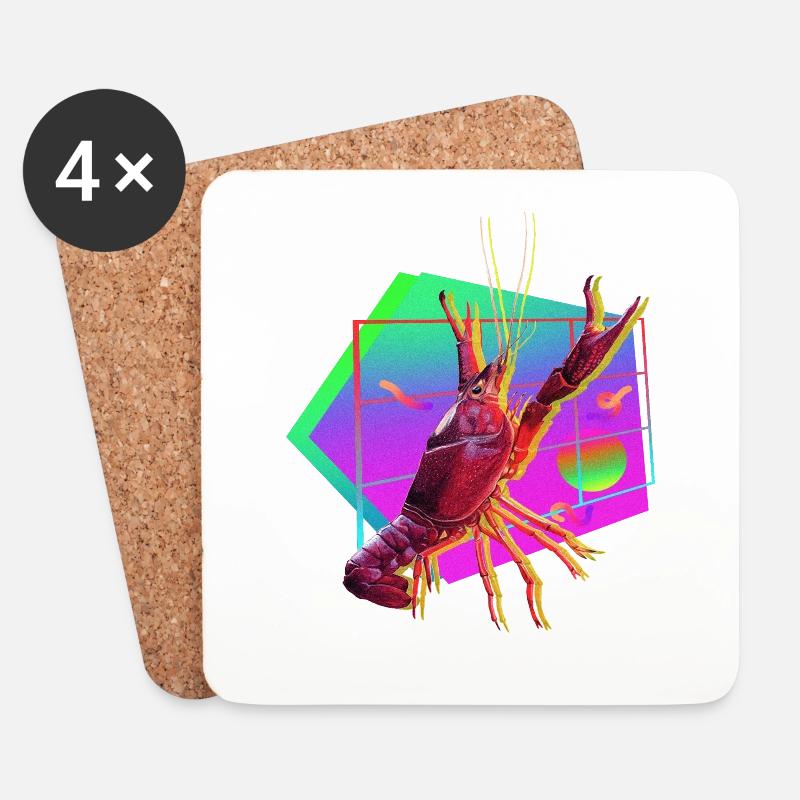 Lobster Boy - Untersetzer (4er-Set) - Weiß