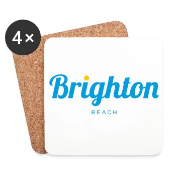 BRIGHTON England - Untersetzer (4er-Set) - Weiß - Vorne