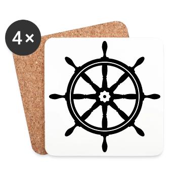 boat - Coasters (set of 4) - white - Front