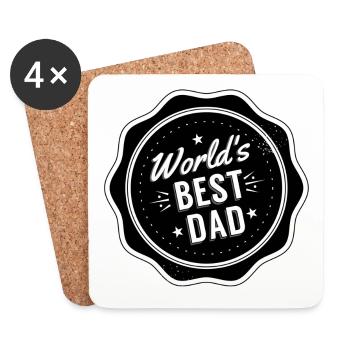 Dad Daddy's Day - Coasters (set of 4) - white - Front