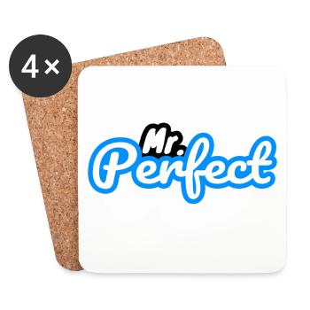 Mr Perfect Mann Schatz Liebe - Untersetzer (4er-Set) - Weiß - Vorne
