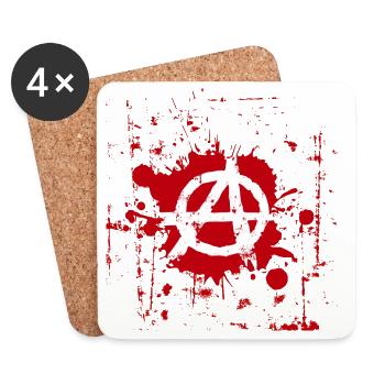 anarchy - Coasters (set of 4) - white - Front