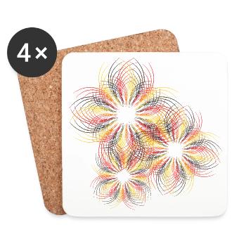line - Coasters (set of 4) - white - Front