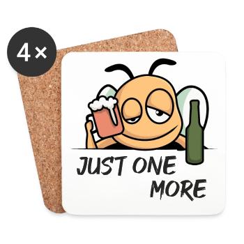 Just One More - Coasters (set of 4) - white - Front