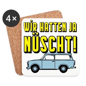  Universal Kombi , Wir hatten ja nüscht!(25 - Untersetzer (4er-Set) - Weiß - Vorne