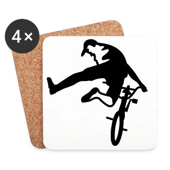 bmx - Coasters (set of 4) - white - Front