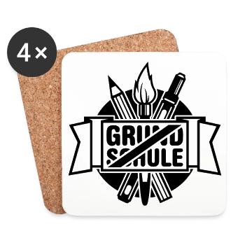 abschluss grundschule - Untersetzer (4er-Set) - Weiß - Vorne