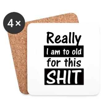 humor - Coasters (set of 4) - white - Front