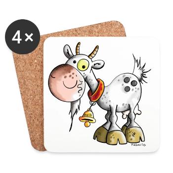 Sweet Goat - Coasters (set of 4) - white - Front