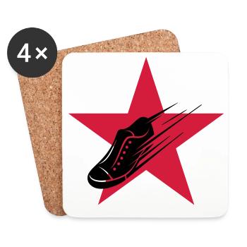 Running / Jogging / Run / Trail / Sport - Coasters (set of 4) - white - Front