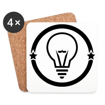 Electrician Electricity Elektriker Electricien Job - Coasters (set of 4) - white - Front