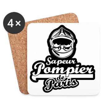 sp_de_paris_4 - Dessous de verre (lot de 4) - blanc - Devant