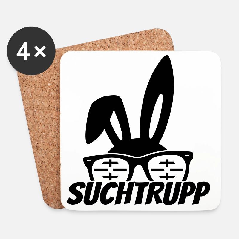 ostern osterhase suchtrupp - Untersetzer (4er-Set) - Weiß