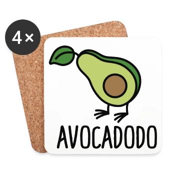 Avocadodo - Untersetzer (4er-Set) - Weiß - Vorne