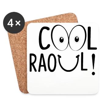 COOLER RAOUL! - Untersetzer (4er-Set) - Weiß - Vorne