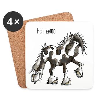 Hottehüüü Irish Tinker - Untersetzer (4er-Set) - Weiß - Vorne