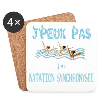 Ich kann kein Synchronschwimmen haben - Untersetzer (4er-Set) - Weiß - Vorne