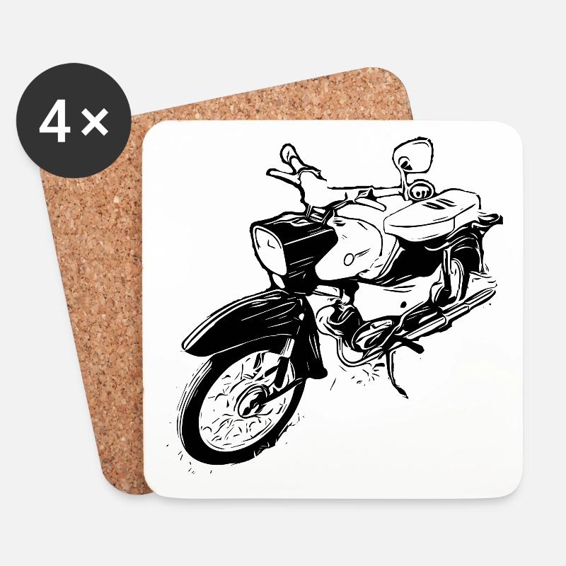 Simson Star - Untersetzer (4er-Set) - Weiß
