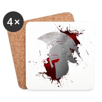 Sparte - Dessous de verre (lot de 4) - blanc - Devant