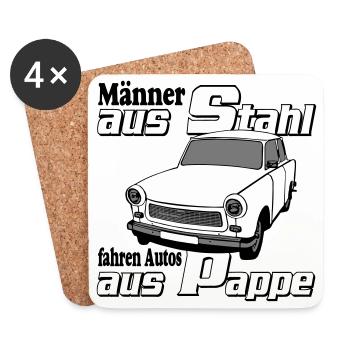  , DDR Kult , Männer aus.... (25) - Untersetzer (4er-Set) - Weiß - Vorne