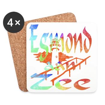 Egmond aan Zee Holland - Untersetzer (4er-Set) - Weiß - Vorne