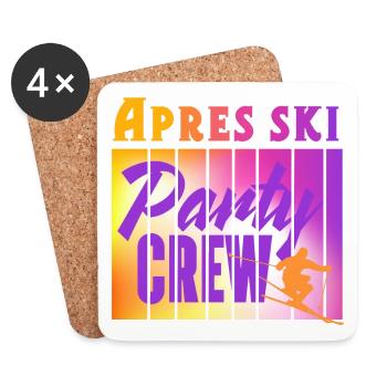 Apres ski - Coasters (set of 4) - white - Front