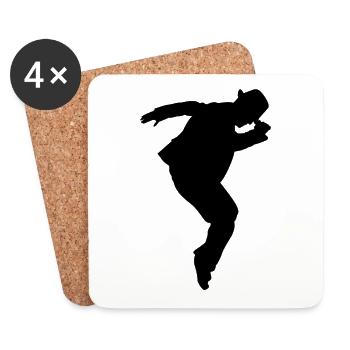 dancer - Coasters (set of 4) - white - Front