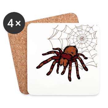 tarantula - Coasters (set of 4) - white - Front