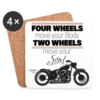 Bikers - Coasters (set of 4) - white - Front