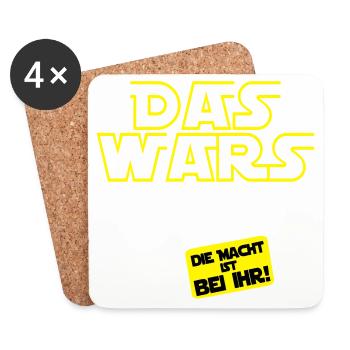 Junggesellenabschied , Das wars bei Ihr ...(25) - Untersetzer (4er-Set) - Weiß - Vorne