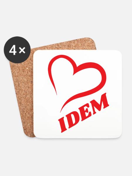 IDEM - Untersetzer (4er-Set) - Weiß