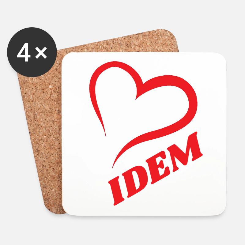 IDEM - Untersetzer (4er-Set) - Weiß