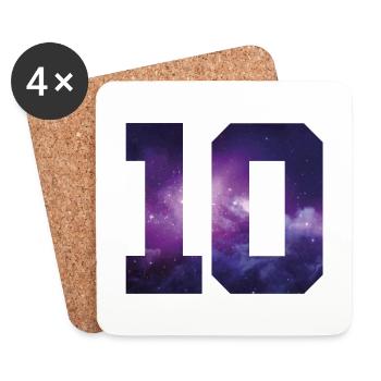 10 number years - Coasters (set of 4) - white - Front